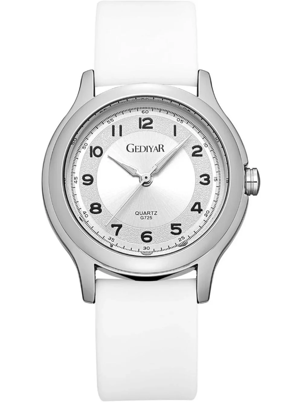 Women's White Analog Quartz Nurses Variety Soft Silicone Band Waterproof Watch